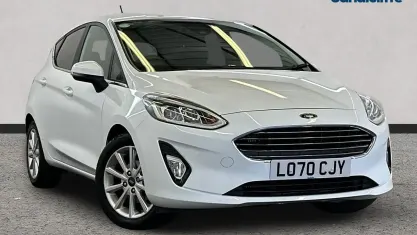 Used Ford Fiesta Titanium 125 HP (91 kW) 2020 White Hatchback