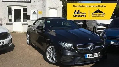 Used Mercedes E350 AMG line 258 HP (189 kW) 2017 Black Cabriolet