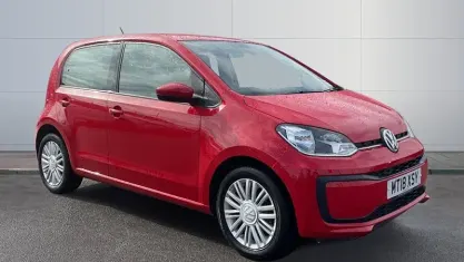 Used VW up! move up! 60 HP (44 kW) 2018 Red Hatchback