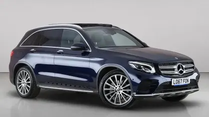 Used Mercedes GLC220 AMG Line Premium 170 HP (125 kW) 2017 Blue SUV