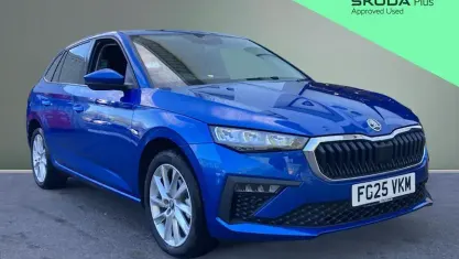 Nowe Skoda Scala SE L 116 KM (85 kW) 2025 Niebieski Hatchback
