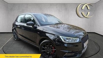 Begagnad Audi A1 Sportback S-Line 125 HK (91 kW) 2018 Svart Halvkombi
