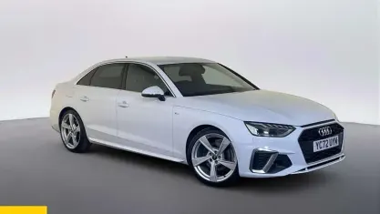Used Audi A4 S-Line 150 HP (110 kW) 2022 White Sedan