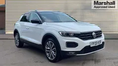 Pure white black Used 2020 VW T-Roc SEL SUV | £18,693 (Fair price)