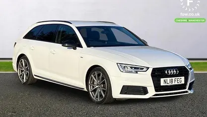 Used Audi A4 Black Edition 190 HP (139 kW) 2017 White Estate