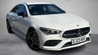 Used Mercedes CLA200 AMG line 163 HP (119 kW) 2023 White Coupe