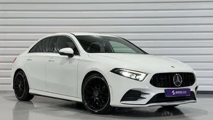 Used Mercedes A180 AMG line 116 HP (85 kW) 2020 White Sedan