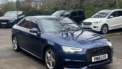 Blue Used 2017 Audi A4 S-Line Sedan | £10,000 (Fair price)