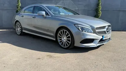 Used Mercedes CLS220 AMG line 177 HP (130 kW) 2015 Silver Coupe