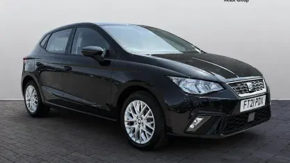 Used Seat Ibiza SE Technology 95 HP (69 kW) 2021 Black Hatchback
