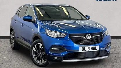 Used Vauxhall Grandland X Sport 131 HP (96 kW) 2018 Blue SUV