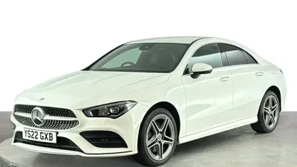 Used Mercedes CLA250e AMG line 218 HP (160 kW) 2022 White Coupe