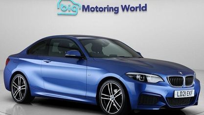 Begagnad BMW 218 M Sport 136 HK (100 kW) 2021 Blå Sportkupé