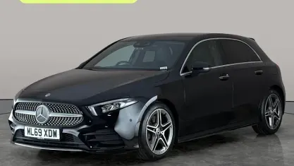 Used Mercedes A220 AMG line 190 HP (139 kW) 2019 Black Hatchback