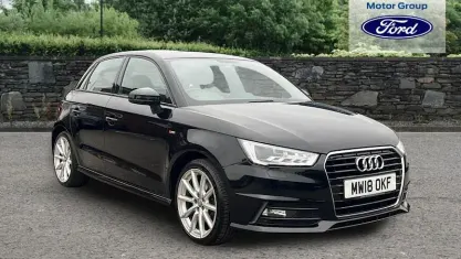 Used Audi A1 Sportback S-Line 125 HP (91 kW) 2018 Black Hatchback