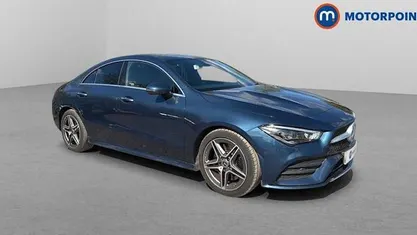 Used Mercedes CLA250 AMG Line Premium Plus 224 HP (164 kW) 2022 Blue Sedan