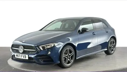Used Mercedes A250 Executive 218 HP (160 kW) 2021 Blue Hatchback