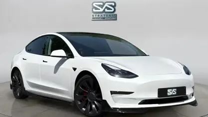 Used Tesla Model 3 Performance 461 kW (627 HP) 2020 White Sedan