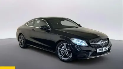 Begagnad Mercedes C220 AMG line 194 HK (142 kW) 2019 Svart Sportkupé