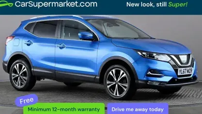 Używany Nissan Qashqai N-Connecta 116 KM (85 kW) 2018 Niebieski SUV
