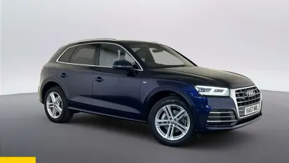 Used Audi Q5 S-Line 252 HP (185 kW) 2018 Blue SUV