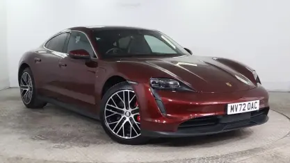Used Porsche Taycan Performance Package 419 kW (571 HP) 2022 Red Sedan