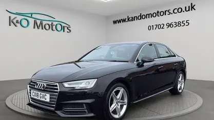 Used Audi A4 S-Line 150 HP (110 kW) 2018 Black Sedan