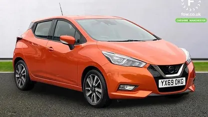 Used Nissan Micra Acenta 71 HP (52 kW) 2019 Orange Hatchback
