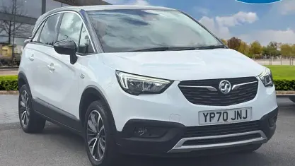 Used Vauxhall Crossland X Elite 102 HP (75 kW) 2019 White SUV