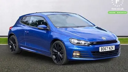 Used VW Scirocco R-line 179 HP (131 kW) 2017 Blue Coupe