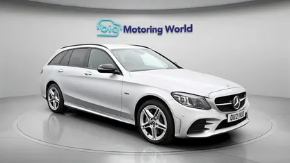 Used Mercedes C300e AMG line 320 HP (235 kW) 2021 Silver Estate