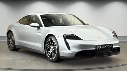 Used Porsche Taycan Performance Package 350 kW (476 HP) 2023 Dolomite silver Sedan