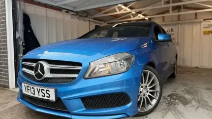 Used Mercedes A220 AMG 170 HP (125 kW) 2013 Blue Hatchback