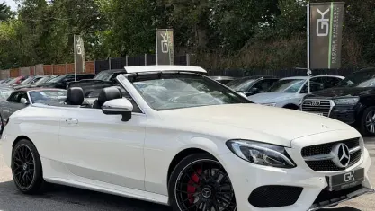 Used Mercedes C250 AMG Line Premium Plus 204 HP (150 kW) 2017 White Cabriolet