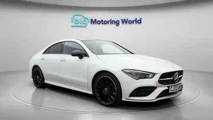 Used Mercedes CLA200 AMG line 163 HP (119 kW) 2022 White Coupe