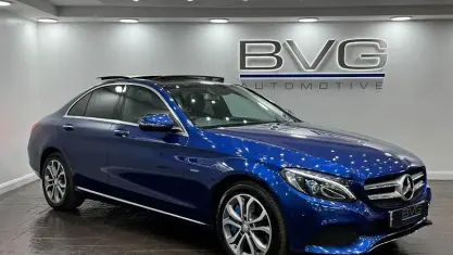 Used Mercedes C350 292 HP (214 kW) 2017 Blue Sedan