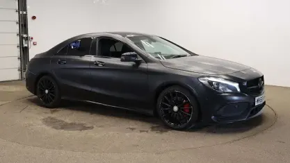 Used Mercedes CLA220 AMG line 177 HP (130 kW) 2016 Black Coupe