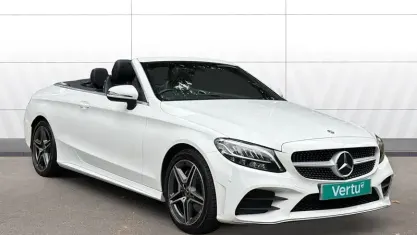 Used Mercedes C200 AMG line 184 HP (135 kW) 2019 White Cabriolet