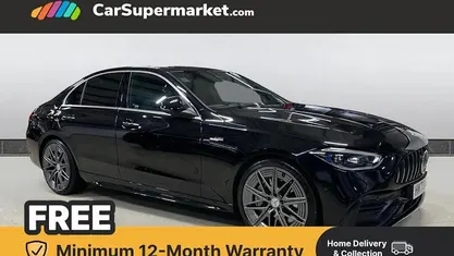 Black Used 2023 Mercedes C43 AMG Premium Plus Sedan | £42,976 (Fair price)