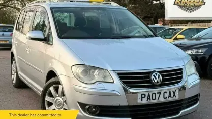Used VW Touran R-line 150 HP (110 kW) 2018 Silver MPV