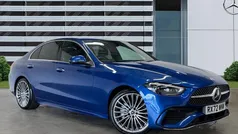 Blue Used 2022 Mercedes C220 AMG Line Premium Sedan | £32,306 (Fair price)