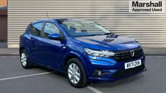 Blue Used 2021 Dacia Sandero Comfort Hatchback | £10,866 (Fair price)