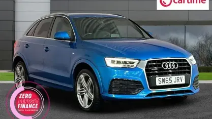 Used Audi Q3 S-line plus 184 HP (135 kW) 2016 Blue SUV