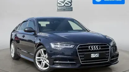 Used Audi A6 S-Line 190 HP (139 kW) 2016 Blue Sedan