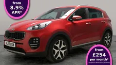 Red Used 2017 Kia Sportage GT-Line SUV | £14,396 (Good price)