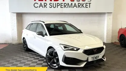 Used Cupra Leon VZ3 245 HP (180 kW) 2022 White Estate