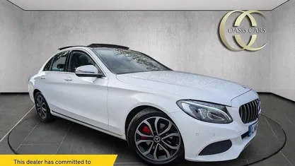 White Used 2017 Mercedes C200 Premium Sedan | £18,475 (Fair price)