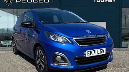 Used Peugeot 108 Allure 72 HP (52 kW) 2021 Blue Hatchback