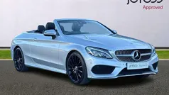Silver Used 2018 Mercedes C220 AMG line Cabriolet | £19,350 (Fair price)