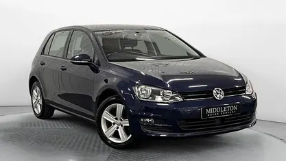 Used VW Golf VII Match 105 HP (77 kW) 2014 Blue Hatchback